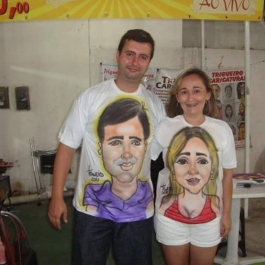 Caricatura na Camiseta